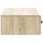 vidaXL Table d'appoint murale Chêne Sonoma 87 5 x 34 5 x 17 cm