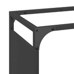 vidaXL Portant de bois chauffage noir 60x28x90 cm acier laminé à froid