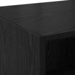 vidaXL Haut Armoire Chêne noir 80 x 42 5 x 185 cm Bois d'ingénierie