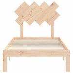 vidaXL Cadre de lit sans matelas bois de pin massif