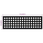 vidaXL Marches d'escalier 10 Pièces 25x75 cm caoutchouc