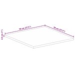 vidaXL Dessus de table 70x70x2 5 cm carré bois massif d'acacia