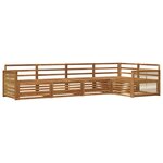 vidaXL Ensemble de canapés d'extérieur 5 Pièces Naturel