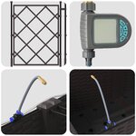 vidaXL Pots de jardin Marron 120 x 40 x 142 cm Acier