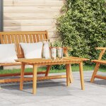 vidaXL Table Basse 90x45x40 cm en Bois Massif d'Acacia