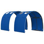 vidaXL Cadre de Lit avec Accessoire Chêne Artisan et Bleu