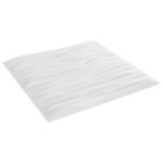vidaXL Panneaux muraux 48 Pièces blanc 50x50 cm XPS 12 m² pierre