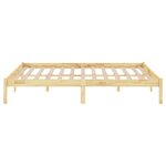 vidaXL Cadre de lit sans matelas bois massif 160x200 cm