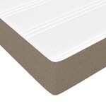vidaXL Sommier à lattes de lit avec matelas Taupe 120x200 cm Tissu