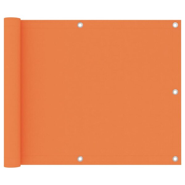 vidaXL Écran de balcon Orange 75x500 cm Tissu Oxford