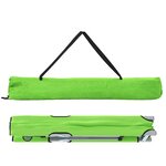 vidaXL Lit de camping pliant Vert foncé Cadre en métal avec surface en tissu