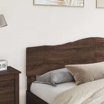 vidaXL Tête de lit Chêne brun 180 cm Bois d'ingénierie