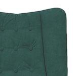 vidaXL fauteuil Vert foncé 63 x 67 x 94 cm Velours