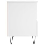 vidaXL Table de chevet Blanc 40x35x50 cm Bois d’ingénierie
