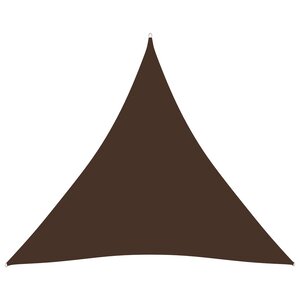 vidaXL Voile de parasol Tissu Oxford triangulaire 3x3x3 m Marron