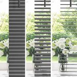 vidaXL Store de Fenêtre Gris foncé 105 x 130 cm Aluminium