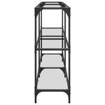 vidaXL Table console avec dessus en verre transparent 158 5x30x81 cm