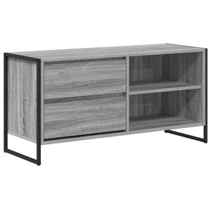 vidaXL Meuble TV Gris Sonoma 100 x 36 x 49 5 cm Bois d'ingénierie