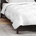 vidaXL Couettes & Duvets Blanc 155 x 200 cm Microfibre