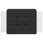 vidaXL Coussin de tête de lit noir et blanc 80 cm similicuir