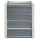 vidaXL Jardinière surélevée acier galvanisé 240x40x45 cm gris
