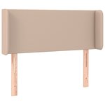 vidaXL Tête de lit avec oreilles Cappuccino 83x16x78/88 cm Similicuir
