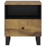 vidaXL Tables de chevet 2 Pièces Bois de manguier solide et d'ingénierie