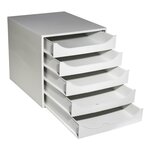 Module De Classement Ecobox+ Office 5 Tiroirs - Gris - Exacompta