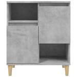 vidaXL Buffets 3 Pièces gris béton 60x35x70 cm bois d'ingénierie
