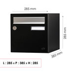 Boite aux lettre  Allure 1 porte   noir 9005M