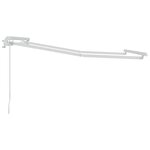 vidaXL Cadre de auvent Blanc 2.5 x 2 m Métal