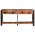 vidaXL Tables console avec tiroir 2 Pièces Multicolore 161 x 33 x 75 cm