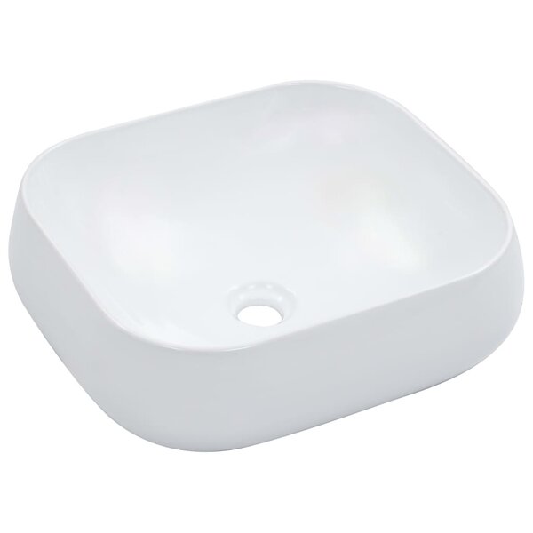 vidaXL Lavabo 44 5 x 39 5 x 14 5 cm Céramique Blanc