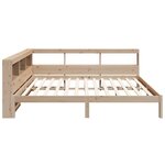 vidaXL Lit bibliothèque sans matelas 160x200 cm bois massif de pin