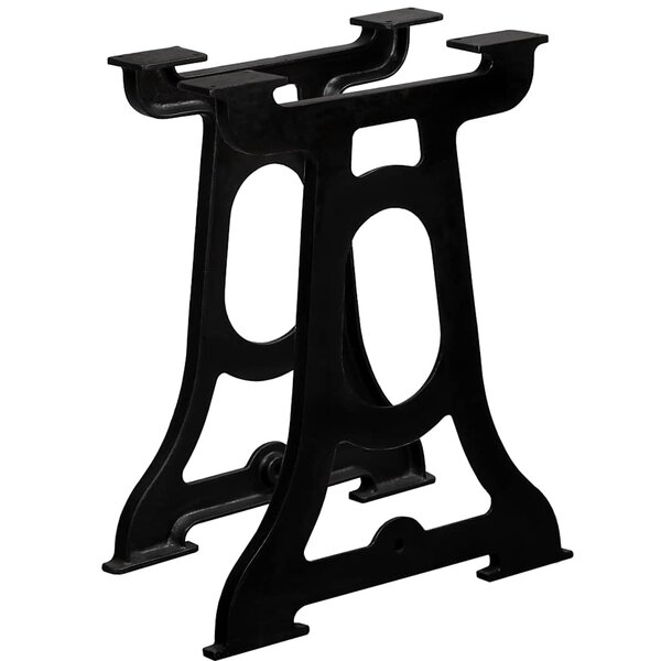 vidaXL Pied de table de salle à manger 2 Pièces Cadre en Y Fonte