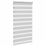 vidaXL Store zèbre gris clair largeur du tissu 65 9 cm polyester