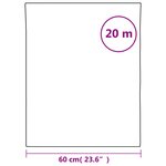 vidaXL Film de fenêtre statique dépoli blanc 60x2000cm PVC