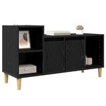 vidaXL Meuble TV Chêne noir 100 x 35 x 55 cm Bois d'ingénierie