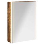 vidaXL Armoire Miroir de Salle de Bain Chêne fumé 73.5 x 15.5 x 70 cm
