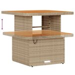 vidaXL Ensemble de canapé de jardin 8 Pièces Beige polyrotin