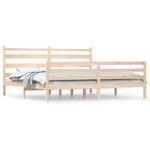vidaXL Cadre de lit Bois de pin massif 200x200 cm