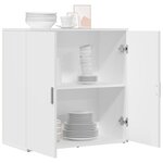 vidaXL Buffet blanc 79x38x80 cm bois d’ingénierie