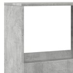 vidaXL Cloison de séparation gris béton 100x33x175cm bois d'ingénierie
