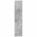 vidaXL Cabinet de Salle de Bain Mural Gris béton 33 x 34 5 x 160 cm