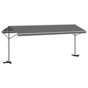 vidaXL Auvent autoportant Gris 6 x 3 m Polyester