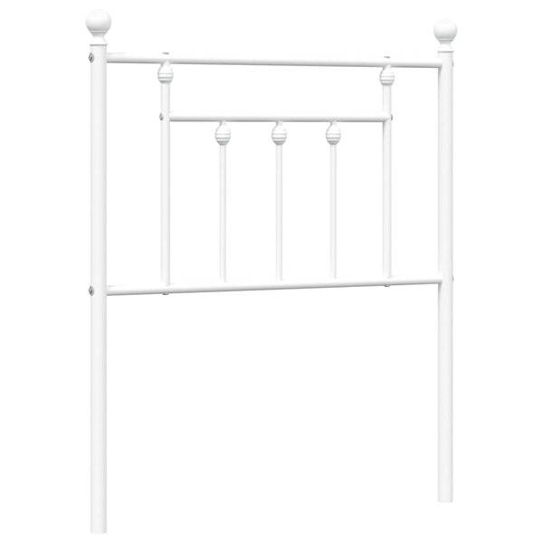 vidaXL Tête de lit métal blanc 75 cm