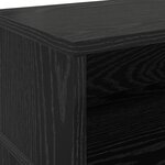 vidaXL Bureau Chêne noir 200x55x91 cm Bois d'ingénierie