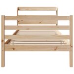vidaXL Cadre de lit avec tête de lit sans matelas 90x190 cm