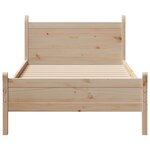 vidaXL Cadre de lit sans matelas 75x190 cm bois de pin massif