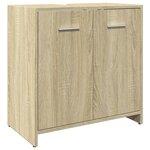 vidaXL Ensemble de meubles de salle de bain 4 Pièces chêne sonoma